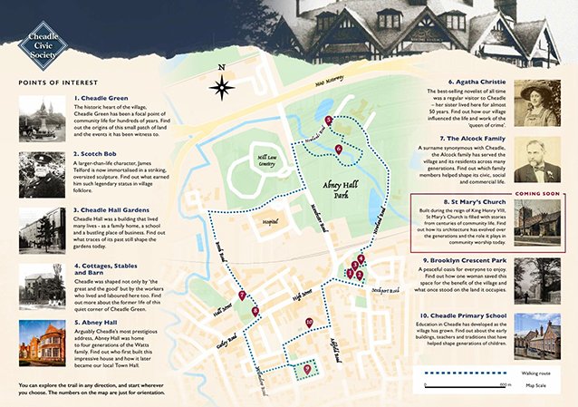 Cheadle Heritage Trail - Map