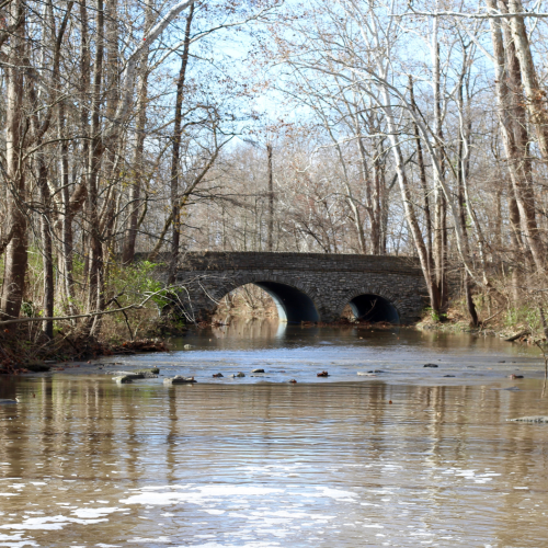 Over water