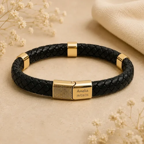 fingerprint-leather-bracelet-laalie fingerprint-leather-bracelet-laalie