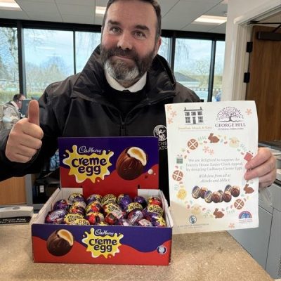 Donated eggs to Manchester Crem and Francis House Donated eggs to Manchester Crem and Francis House