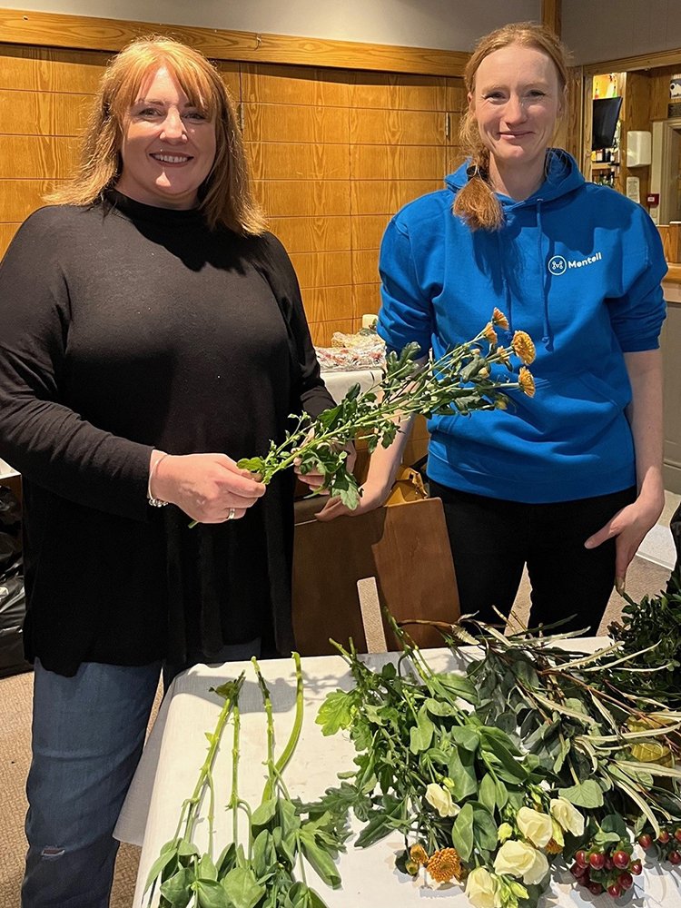 Sarah and Sarah Wreath Making